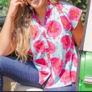 Victoria Dunn Bays Ruffle Blouse